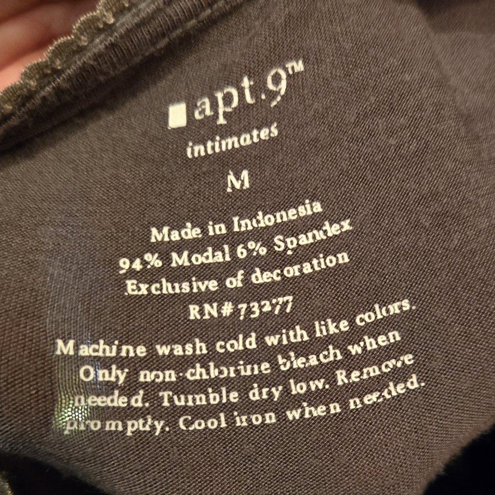 Apt 9 Comfy Long Sleeve Purple/gray Pajama Top SzM - Picture 7 of 7